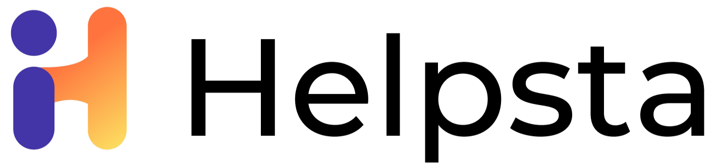 Helpsta Logo black text